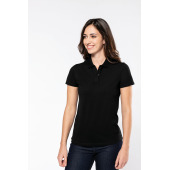 Supima® damespolo korte mouwen Black XS