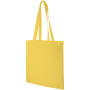 Madras 140 g/m² cotton tote bag 7L - Yellow