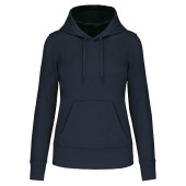 Ecologische damessweater met capuchon Navy XXL