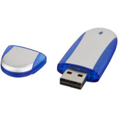 Oval USB - Donkerblauw/Zilver - 16GB