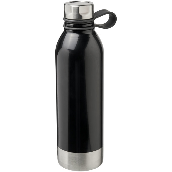 Perth 740 ml stainless steel sport bottle - Solid black