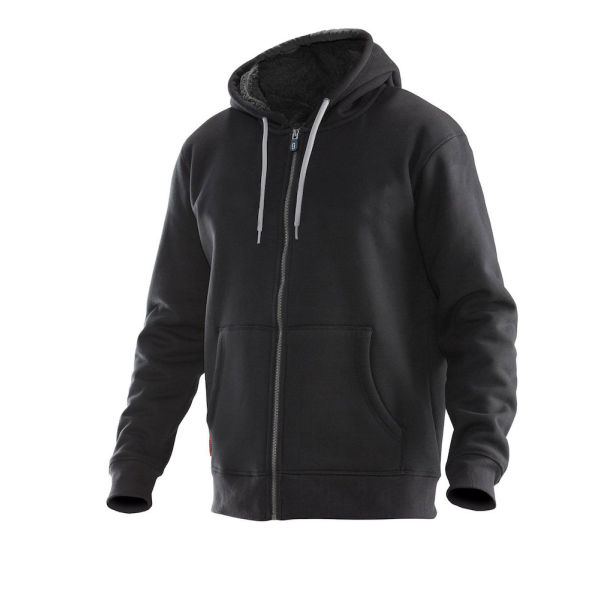 5155 Vintage hoodie lined zwart/grijs xxl