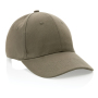 Impact 6 panel 280gr Recycled cotton cap with AWARE™ tracer, green