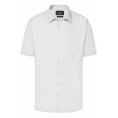 Men's Business Shirt Short-Sleeved - white - 5XL