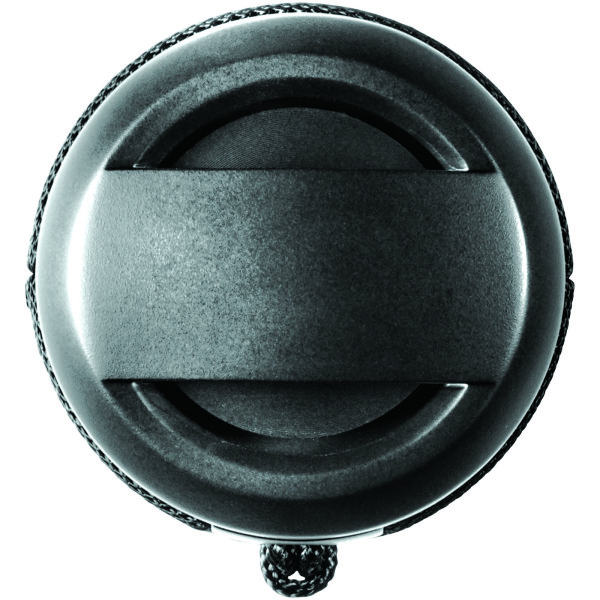 Rugged fabric waterproof Bluetooth® speaker - Solid black