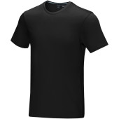 Azurite GOTS økologisk, kortærmet T-shirt til mænd - Ensfarvet sort - 3XL