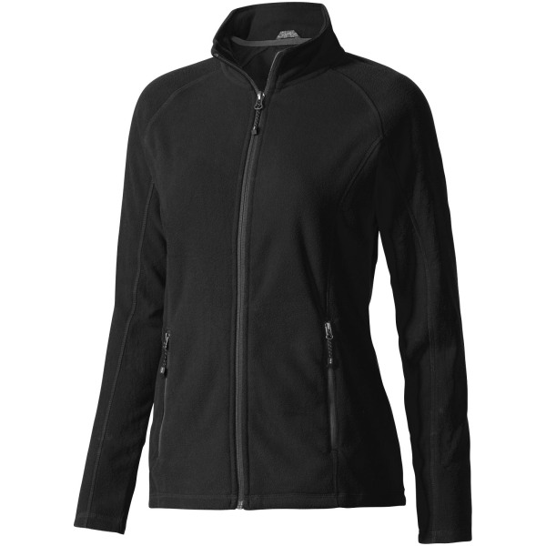 Rixford women's full zip fleece jacket - Solid black - XL