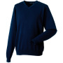 V-neck Knitted Pullover French Navy S