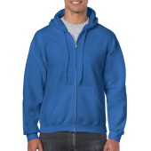 Gildan Sweater Hooded Full Zip HeavyBlend for him 7686 royal blue XXL