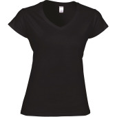 Softstyle® Fitted Ladies' V-neck T-shirt Black XXL