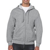 Gildan Sweater Hooded Full Zip HeavyBlend for him cg7 sports grey 5XL