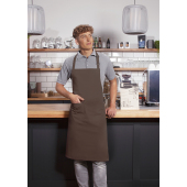 BLS 5 Bib Apron Basic with Buckle and Pocket - light brown - Stck