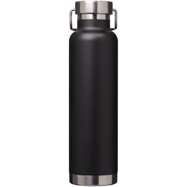Thor 650 ml copper vacuum insulated sport bottle - Solid black