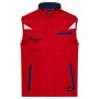 Workwear Softshell Vest - COLOR - - red/navy - 6XL