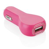 USB autolader, roze USB autolader, roze