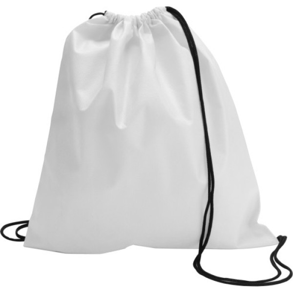 Nonwoven (80 gr/m²) drawstring backpack Nico white