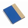 Notitieboekje van gerecycled papier met balpen MAGNY - blauw, naturel