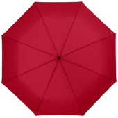 Wali 21" hopfällbart automatiskt paraply - Röd