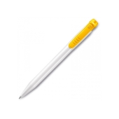Ball pen Pier hardcolour - White / Yellow