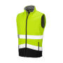 Printable Safety Softshell Gilet - Fluorescent Yellow/Black - 3XL