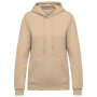 Eco damessweater met capuchon Light Sand XS