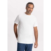 L&S T-shirt Crewneck cot/elast SS for him pearl grey XL