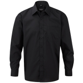Poplin Shirt LS - Black - S