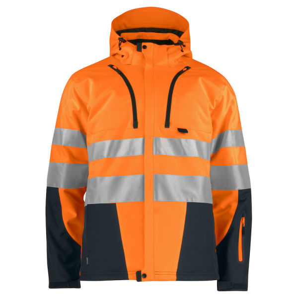 6420 Padded Softshell Jacket HV Orange/Black 3XL