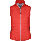 Ladies' Hybrid Vest - light-red/silver - XXL