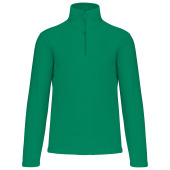 Enzo > Zip neck microfleece jacket Kelly Green 5XL