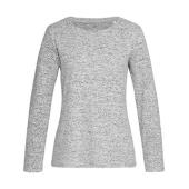 Knit Long Sleeve Women - Light Grey Melange - S