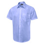 Men's Short Sleeve Poplin Shirt - 19 - Mid Blue