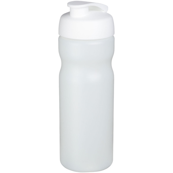 Baseline® Plus 650 ml flip lid sport bottle - Transparent/White