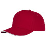 Ceto 5 panel sandwich cap - Rood