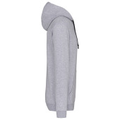 Hooded sweater met contrasterde capuchon Oxford Grey / Black 4XL