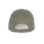 Agewassen uniseks cap Washed Organic Khaki One Size