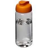 H2O Active® Octave Tritan™ 600 ml sportfles met flipcapdeksel - Transparant/Oranje