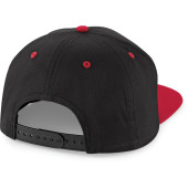 5 Panel Contrast Snapback Cap Black / Classic Red One Size