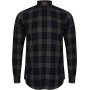Men's Brushed back Check Casual Shirt with Button-down Collar Navy Check M