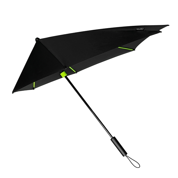 STORMaxi - Arodynamische stormparaplu - Handopening - Windproof - 92 cm - Zwart / Lime groen STORMaxi - Arodynamische stormparaplu - Handopening - Windproof - 92 cm - Zwart / Lime groen