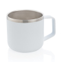 Stainless steel camp mug, white