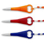 Plastic Ball Pens With A Bottle Opener and A Lanyard