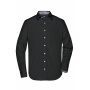 Men's Plain Shirt - black/black-white - S