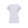 Dames-t-shirt ronde hals korte mouwen White S