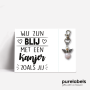 Bedankt cadeau | geluksengeltje met wens | kanjer
