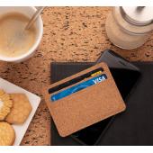Kurken RFID mini portemonnee, bruin