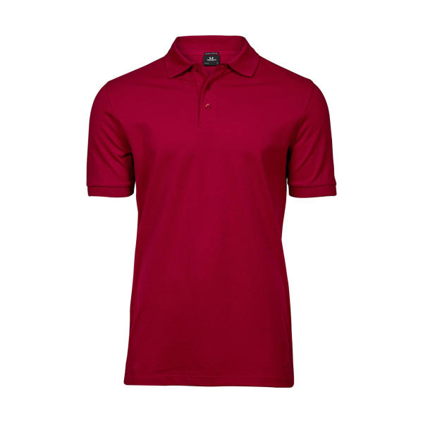 Luxury Stretch Polo - Deep Red
