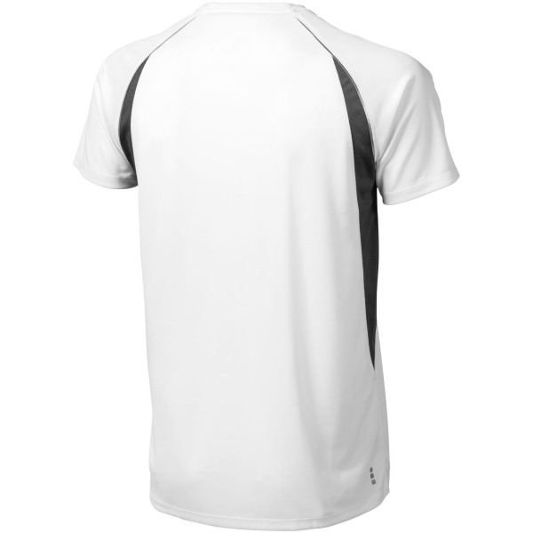 Quebec short sleeve men's cool fit t-shirt - White/Anthracite - 3XL