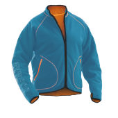 Jobman 5192 Fleece jacket reversible ocean/oranje 3xl