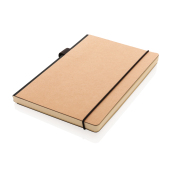 A5 FSC® deluxe hardcover notebook, brown
